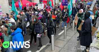3.000 mensen betogen tegen geweld op vrouwen in Brussel - VRT NWS