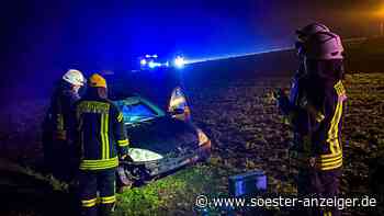 Unfall auf Landstraße zwischen Warstein und Hirschberg: Ford schleudert in Feld - vier Insassen ergreifen d... - Soester Anzeiger