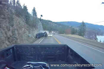 VIDEO: Man with driving ban faces charges in spectacular Peachland crash – Comox Valley Record - Comox Valley Record