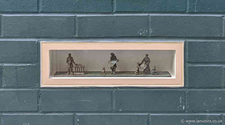 A cluster of tiny artworks near Covent Gardens