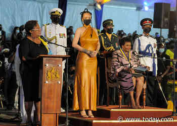Rihanna named National Hero in Barbados as country becomes republic, breaking with the queen