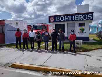 SSC y municipio de Huamantla habilitan subestación para el Heroico Cuerpo de Bomberos - Linea de Contraste