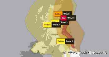 Every Met Office weather warning across UK as Storm Arwen hits - Leeds Live