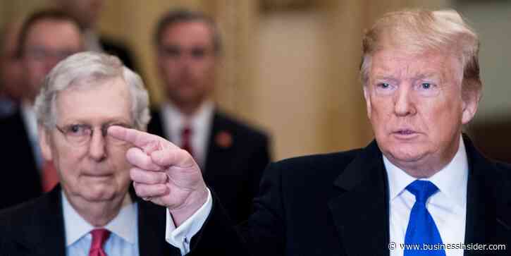 Trump urges McConnell to endanger the US economy so Democrats can't pass their spending plan