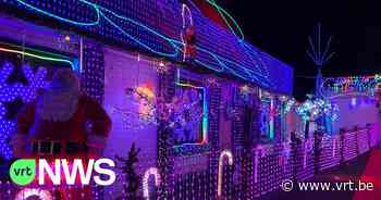 BEKIJK: Bijna 200.000 ledlichtjes versieren "Jempi's kersthuisje" in Zulte - VRT NWS