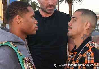 Photos: Devin Haney, Joseph Diaz - Face To Face in Las Vegas - BoxingScene.com