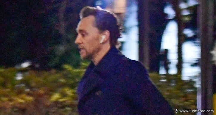 Tom Hiddleston Goes for Night-Time Stroll with His Dog in London