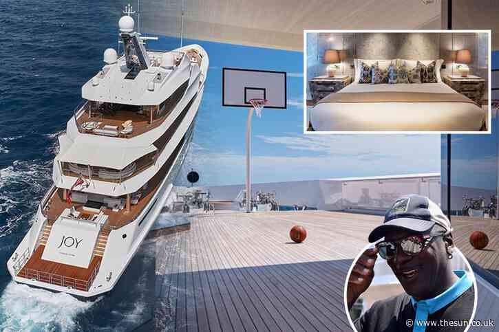 On board Michael Jordan’s amazing super yacht, worth £60m, that has boasts full basketball court, deck jacuzzi and gym
