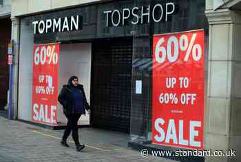 86% of Arcadia stores still empty a year after Topshop owner’s collapse