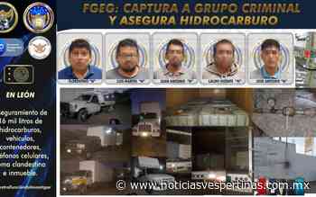 Detienen en operativo a cinco sujetos por presunto robo de gasolina - Noticias Vespertinas