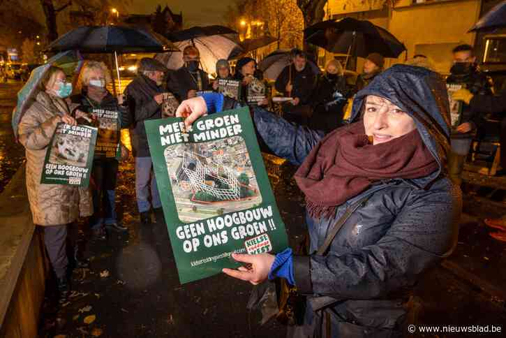 Buurtcomité de Kielse Reddingsvest start affichecampagne en plant betoging voor het behoud van groen