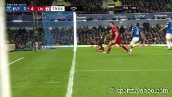 Jota powers home fourth Liverpool goal v. Everton