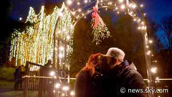 COVID news live: People should avoid 'snogging under the mistletoe' at Christmas, says cabinet minister - Sky News