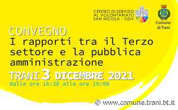 RAPPORTI FRA TERZO SETTORE E PA: VENERDI' UN CONVEGNO - Città di Trani