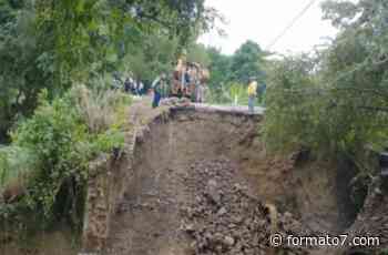 Se derrumba puente en la carretera estatal Misantla-Martínez de la Torre - Formato Siete