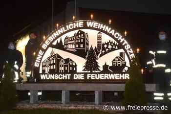 Lichterbogen zeigt vier Wahrzeichen - Freie Presse