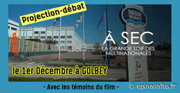 Golbey - Projection du film "À sec, la grande soif des multinationales" - Epinal infos - Epinal Infos