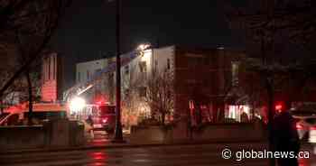 Suspicious fire at Calgary apartment building on 16 Avenue and Centre Street NW