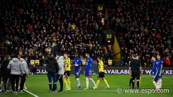 Watford-Chelsea paused over medical emergency at Vicarage Road - ESPN