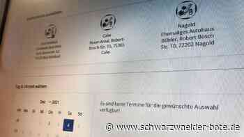 In Rekordzeit ausgebucht: Ansturm auf Impfstützpunkte im Kreis Calw: Weitere Termine sollen folgen