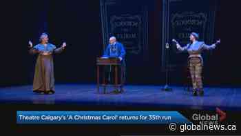 A Christmas Carol returns to the stage at Theatre Calgary