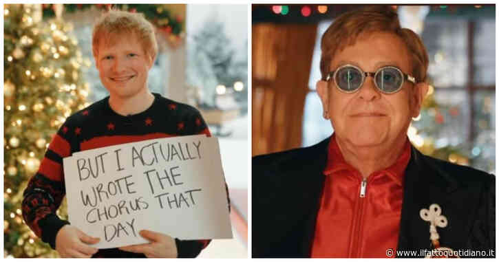 Ed Sheeran e Elton John cantano insieme ‘Merry Christmas’: il video è ispirato a Love Actually
