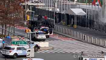 NYPD responding to reports of man appearing to have a shotgun outside the United Nations