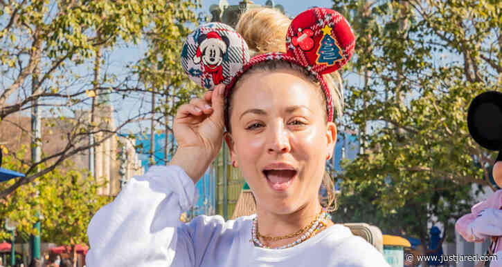 Kaley Cuoco Celebrates Her 36th Birthday at Disneyland!