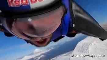 WATCH:  Wingsuit pilot flies into active volcano
