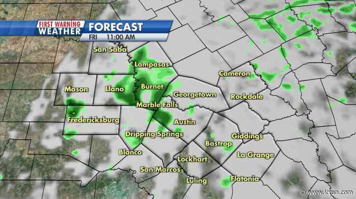 Record heat possible this weekend after Friday sprinkles