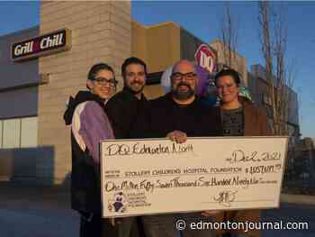 Edmonton Dairy Queen restaurants raise $1 million for Stollery Children's Hospital