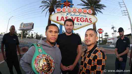 Devin Haney, Jo Jo Diaz Jr. have tense staredown after presser - DAZN News US