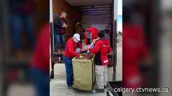 Lethbridge police conduct very merry checkstop, collecting gifts, food, cash and gift cards - CTV News Calgary