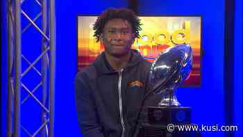 Cathedral Catholic's Lucky Sutton discusses winning the 2021 PPR Silver Pigskin - - KUSI