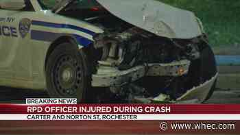Rochester Police officer hurt in Friday morning crash
