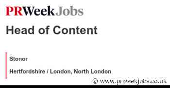 Stonor: Head of Content