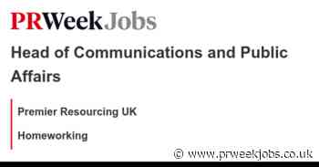 Premier Resourcing UK: Head of Communications and Public Affairs