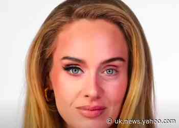 Adele appears bare-faced in video highlighting power of make-up - Yahoo News UK