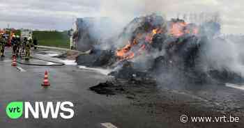 A19 bleef urenlang dicht door brandende vrachtwagen in Menen - VRT NWS