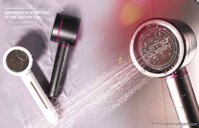 Queen shower head filters and saves up to 30% more water