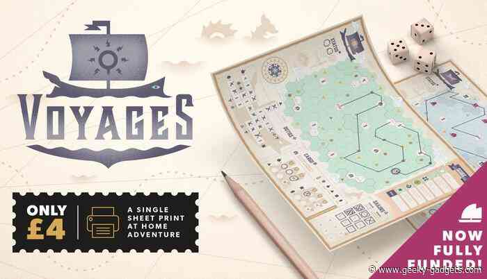 Voyages single sheet printable board game lets you explore the open seas