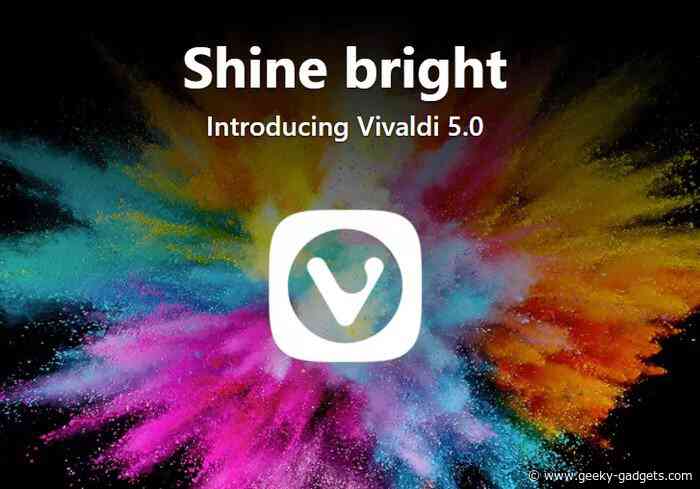 Vivaldi 5 browser launches with new Theme Sharing features and more