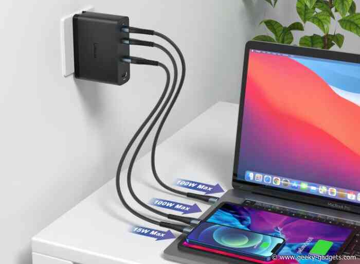 Lauco stealth dock combined with a portable 115w GaN charger