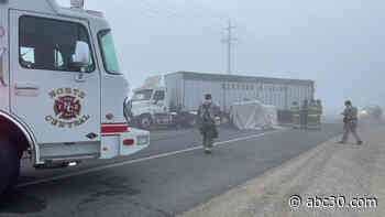 1 killed, 3 injured in Fresno County crash; officer says fog was factor