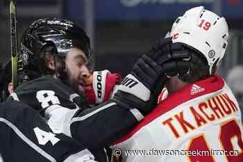 Mangiapane, Flames stay hot on road, holding off Kings 3-2 - Dawson Creek Mirror