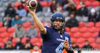Argos QB, 4 others questionable for east final vs Ticats after violating CFL COVID-19 protocol