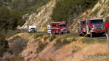 Woman injured after car drifts off Hwy 168, rolls down embankment in Fresno County