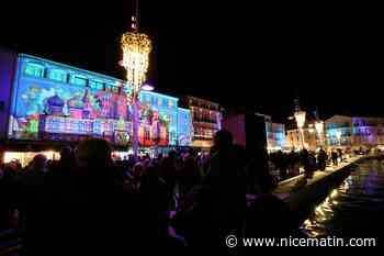 A Saint-Tropez, Noël fait son cinéma sur les façades du village