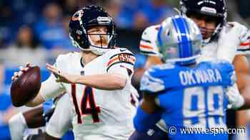 Bears to start Dalton at QB with Fields still ailing