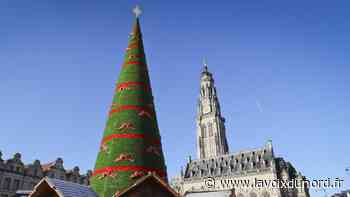 Avant de briller vendredi, le nouveau sapin de Noël d'Arras se fait allumer par les internautes - La Voix du Nord